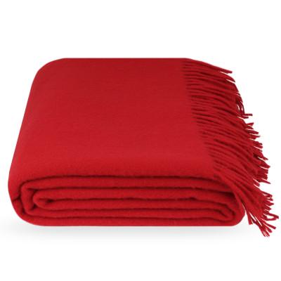 Плед руно 140х200 см красный - фото 1
