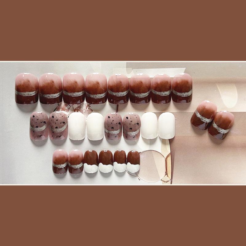 Накладные ногти с клеем Bananahall LK13481 24 шт. Бежевый (A9974) - фото 2 Накладные ногти с клеем Bananahall LK13481 24 шт. Бежевый (A9974) - фото 2