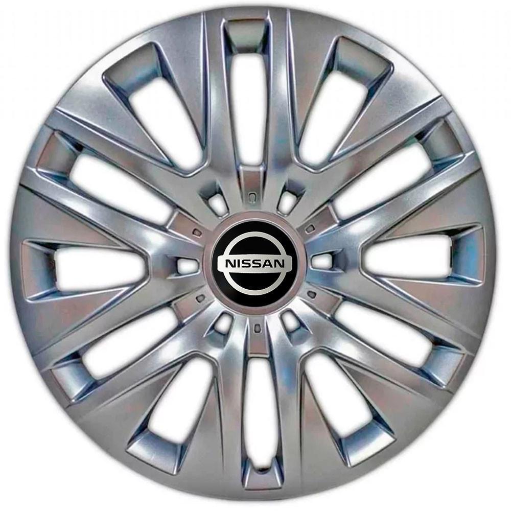 Колпаки SJS R16 с логотипом Nissan 429 4 шт. Серебристый (2654555447)