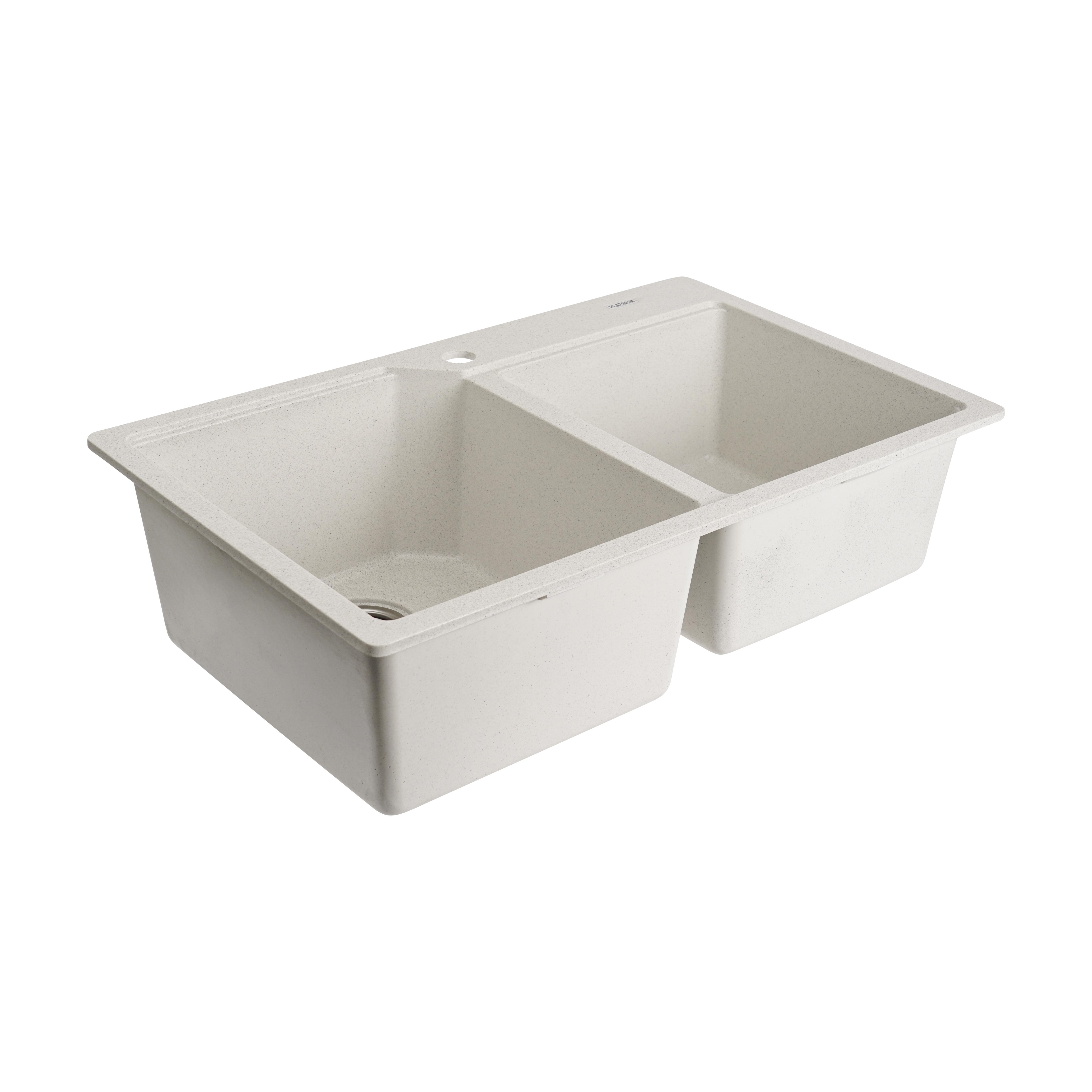 Мойка для кухни Platinum 7850 Harmony гранит матовый Белый в точку - фото 3 Мойка для кухни Platinum 7850 Harmony гранит матовый Белый в точку - фото 3