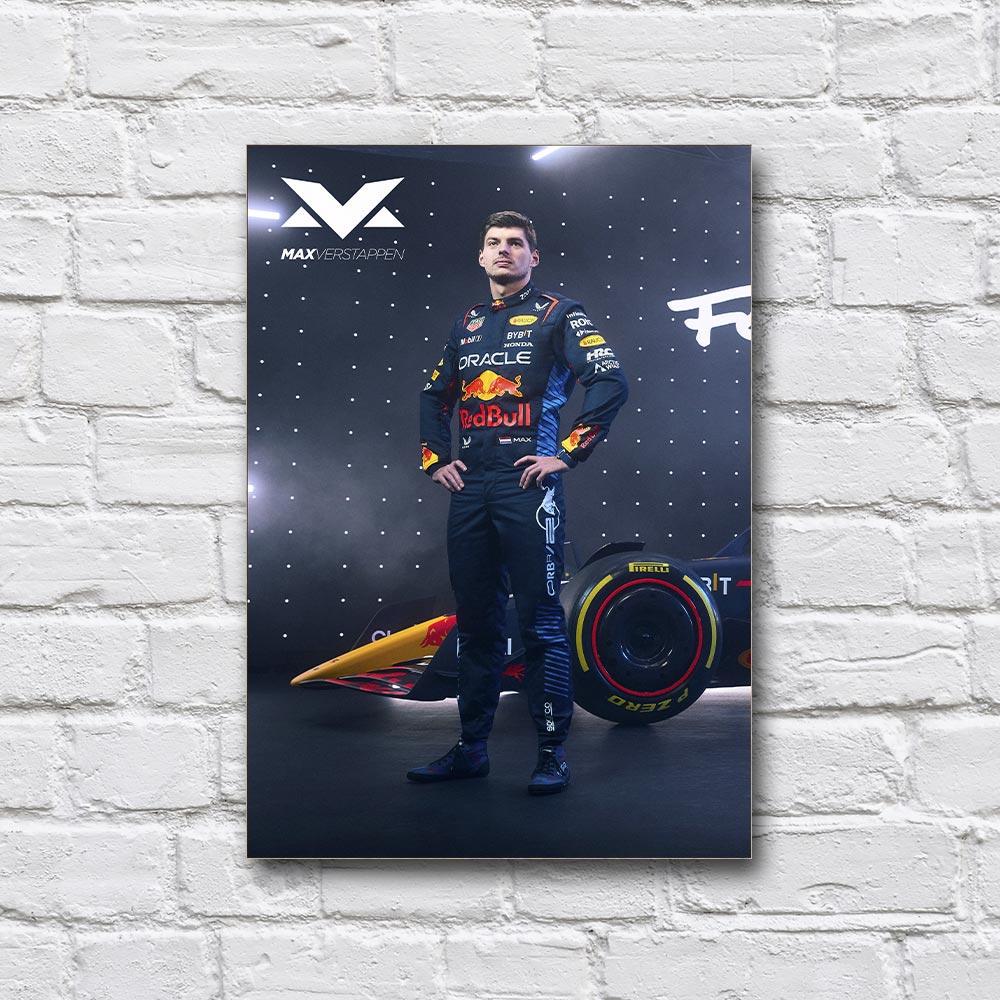 Постер деревянный Макс Ферстаппен 2024 210х297 мм (21263352)