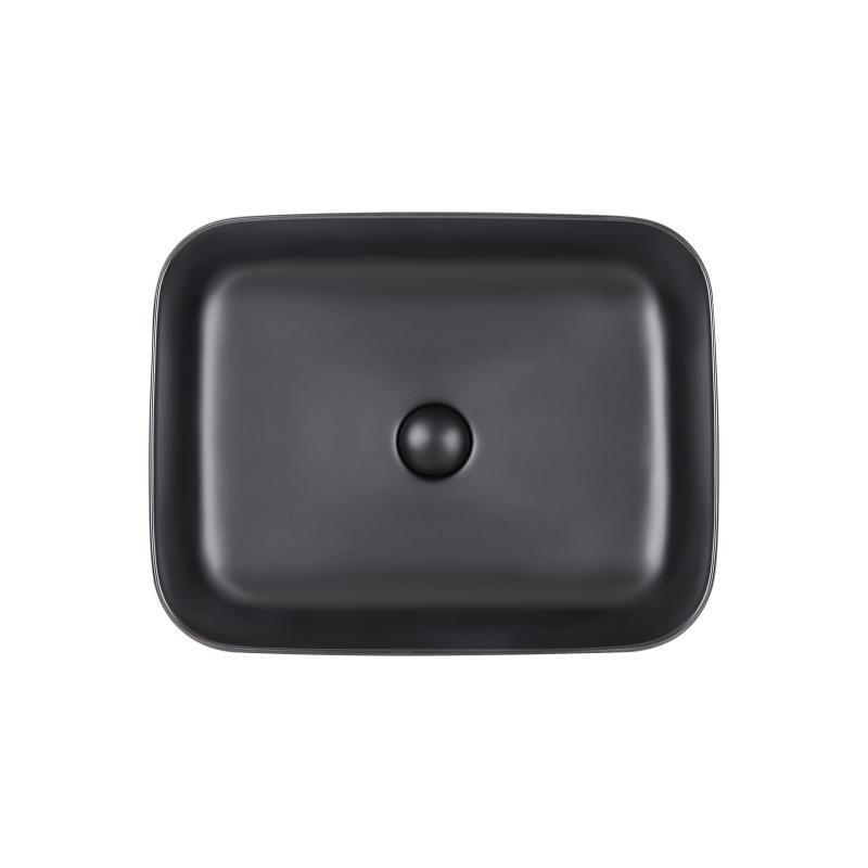 Раковина-чаша Q-tap Tern з донним клапаном Matt Black (QT172195MBMB)