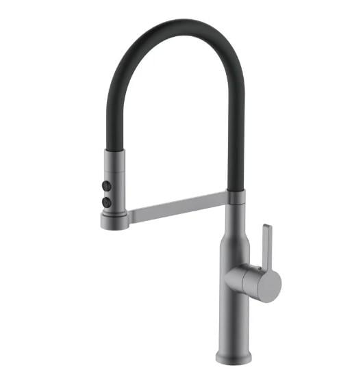 Смеситель для кухни MIXXUS Premium Pull 017 Graphite Refl Black (MI8278)