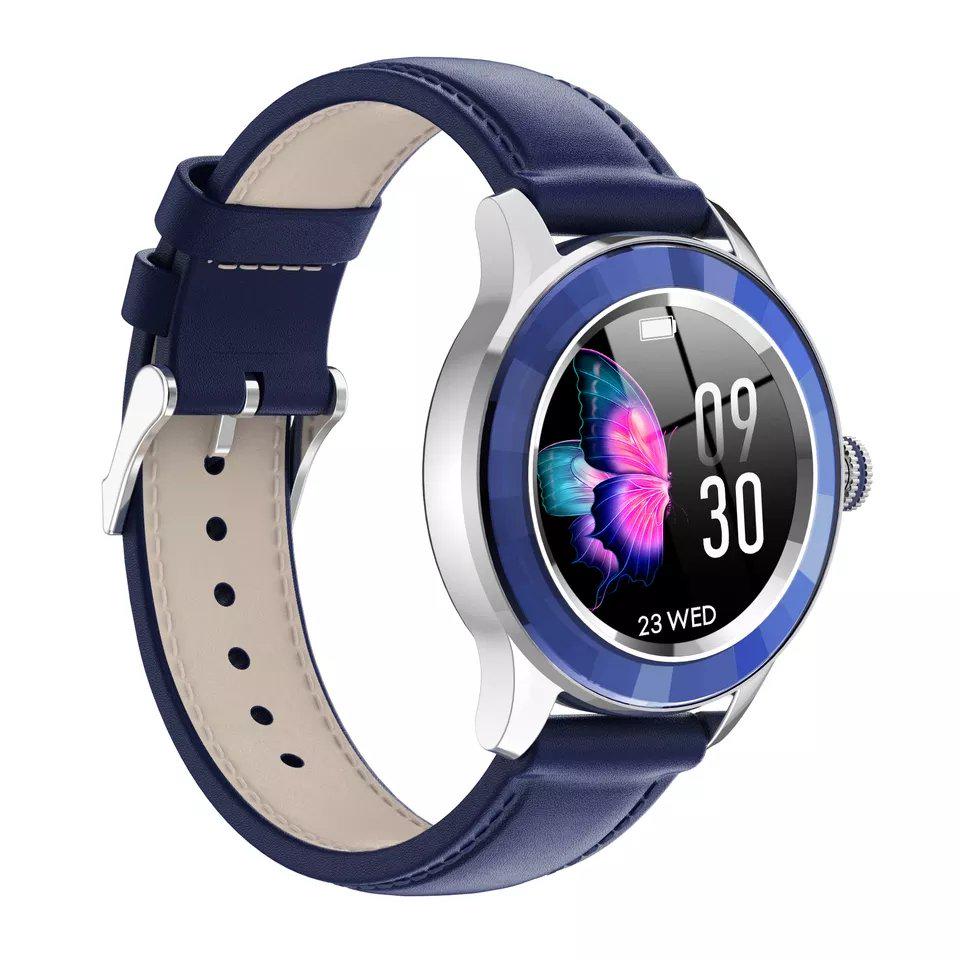 Смарт-часы женские Lemfo S09 тонометр/пульсоксиметр Blue