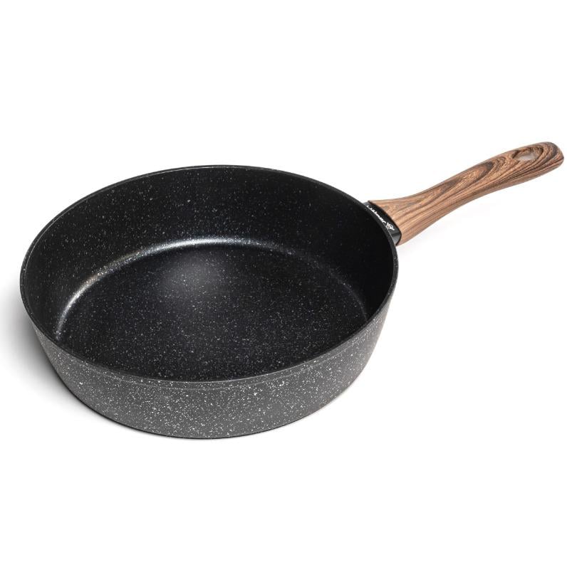 Сковорода литая керамика Meteorite индукционное дно BESSER 10374-26S 26х5,8 см Темно-серый (a6db007b)