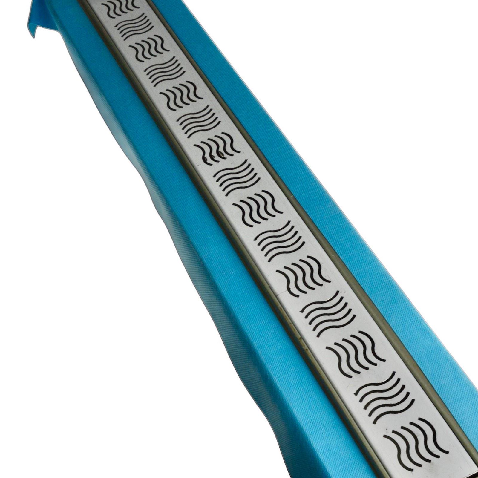 Трап лінійний MAXIFLOW з решіткою хвиля 80 cм (4022.TY050K.80) - фото 4