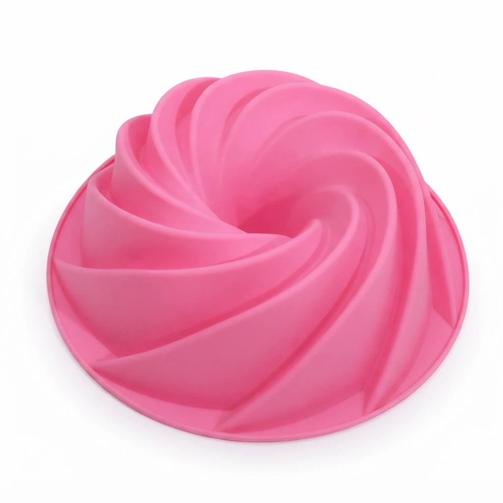 Форма силіконова для кексу та желе Пудинг Ø 24х10 см Pink