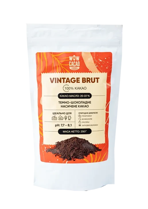 Какао-порошок Vintage Brut 100% 250 г (2112354941)