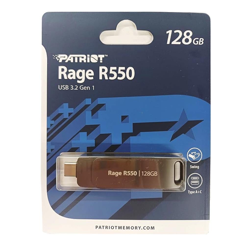 Флеш-накопитель Patriot USB 3.2 Gen 1 Rage R550 128GB Type-A+C (PE128GR550DSAD)