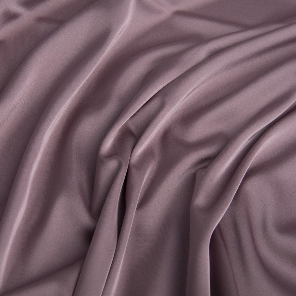 Ткань платевая атлас шелк Vanessa фрез Лиловый (23027)