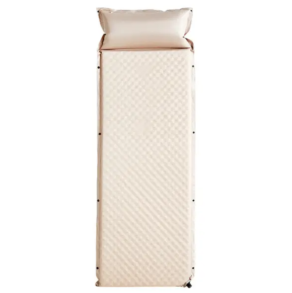 Килимок надувний автоматичний з подушкою 175х65х4 см Бежевий (SJ-0028-3)