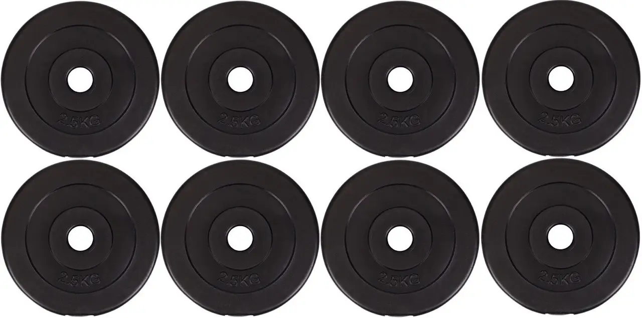 Диски для штанги и гантелей WCG 8 шт. по 2,5 кг (8x2,5kg-1-2)