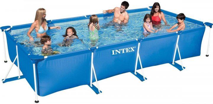 Бассейн каркасный семейный Intex 28273 450х220х84 см 7127 л Синий (784779348)