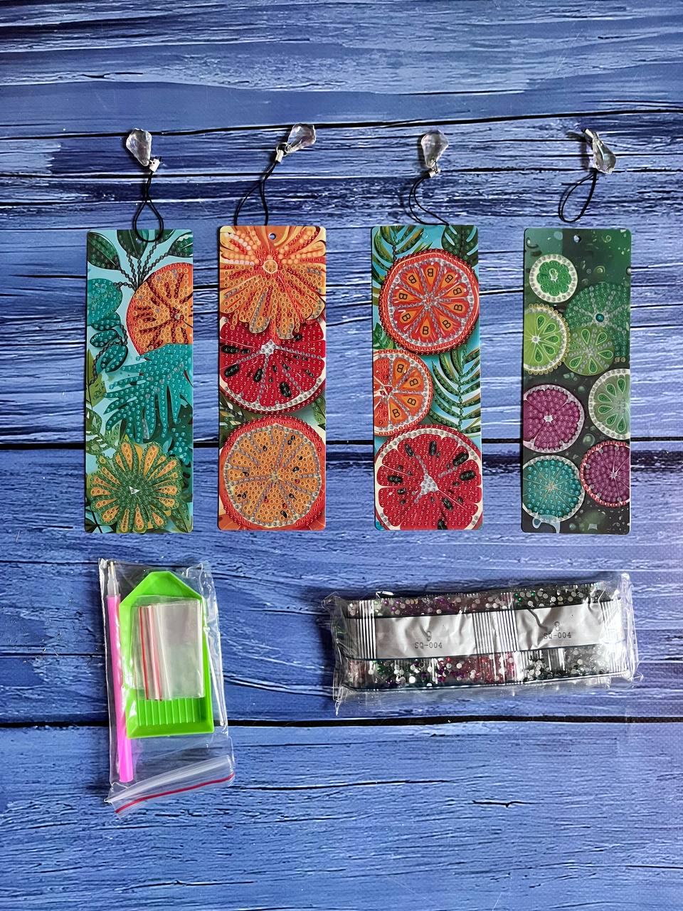 Набір закладанок з алмазної мозаїки Фрукти (SQ-004)