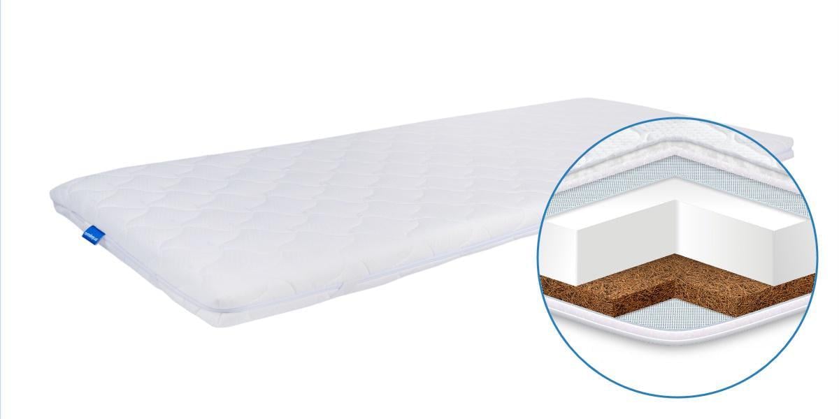 Матрас-топпер тонкий Eurosleep Стандарт Cocos 120х200 см