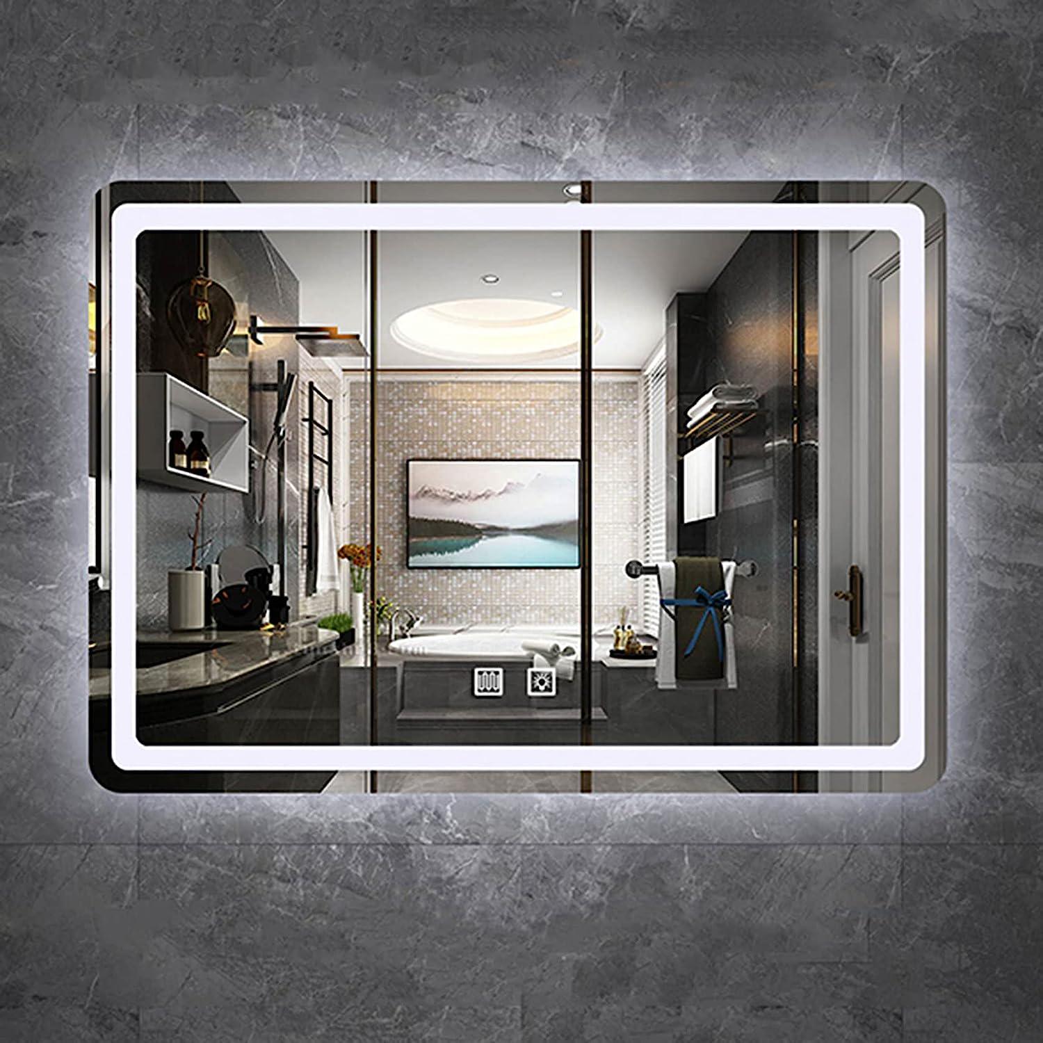 Зеркало Dim Dzerkal FURCI с LED-подсветкой/сенсорным управлением/подогревом 50х70 см (11819)