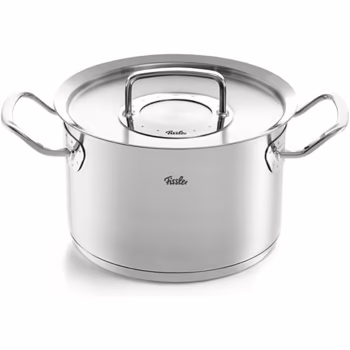 Кастрюля Fissler из нержавеющей стали с крышкой 20 см 4 л Кастрюля Fissler из нержавеющей стали с крышкой 20 см 4 л