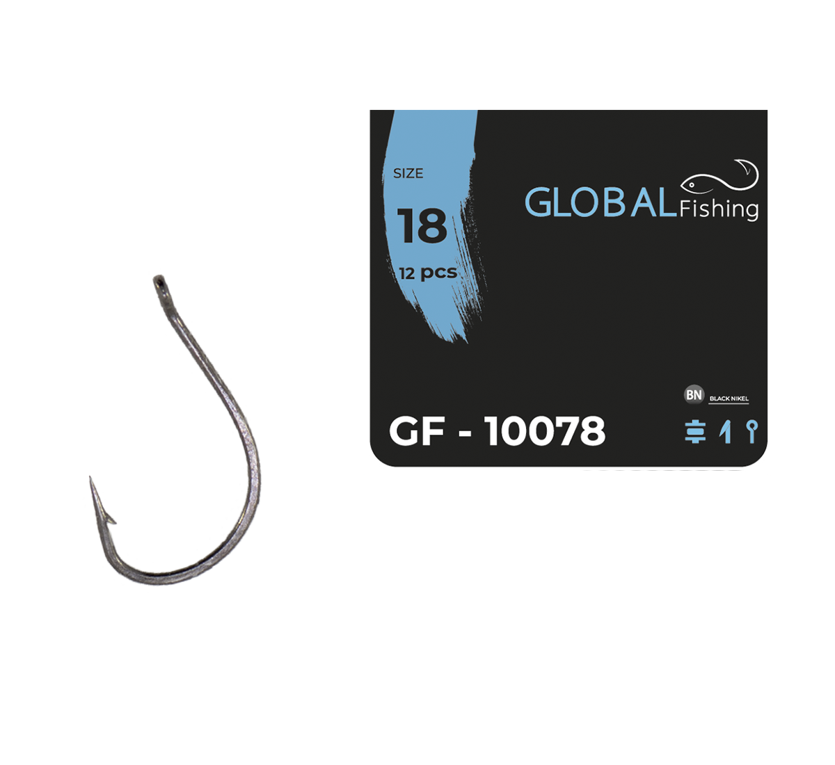 Крючок Global Fishing GF-10078 №18 (1646887721)