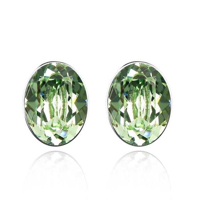 Серьги с кристаллами Сваровски Showfay 05_1794 Салатовый