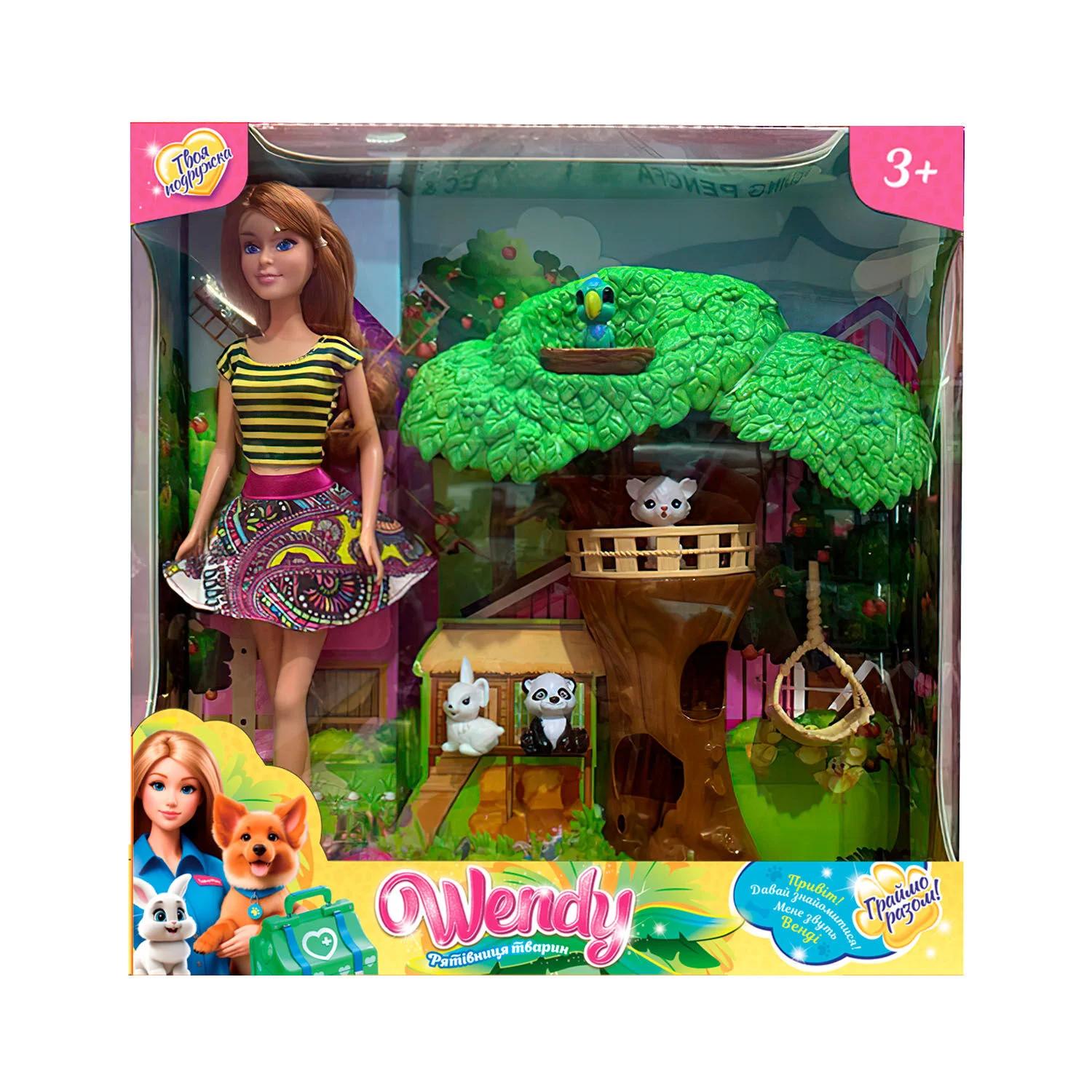 Кукла Wendy 58433/6 Спасательница животных с фигурками и аксессуарами 30 см (25590415)