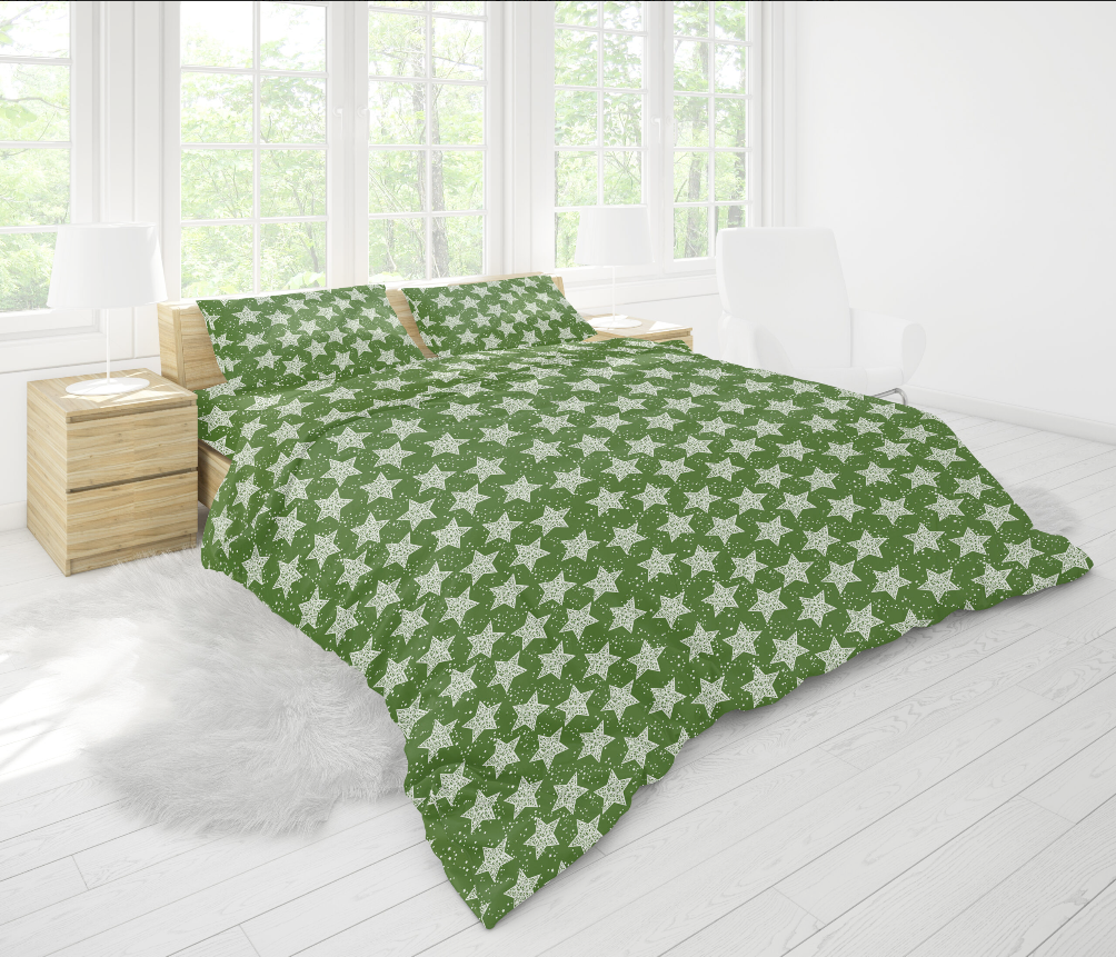 Ткань для постельного белья Звезды бязь/Gold 2,2 м - фото 1 Ткань для постельного белья Звезды бязь/Gold 2,2 м - фото 1