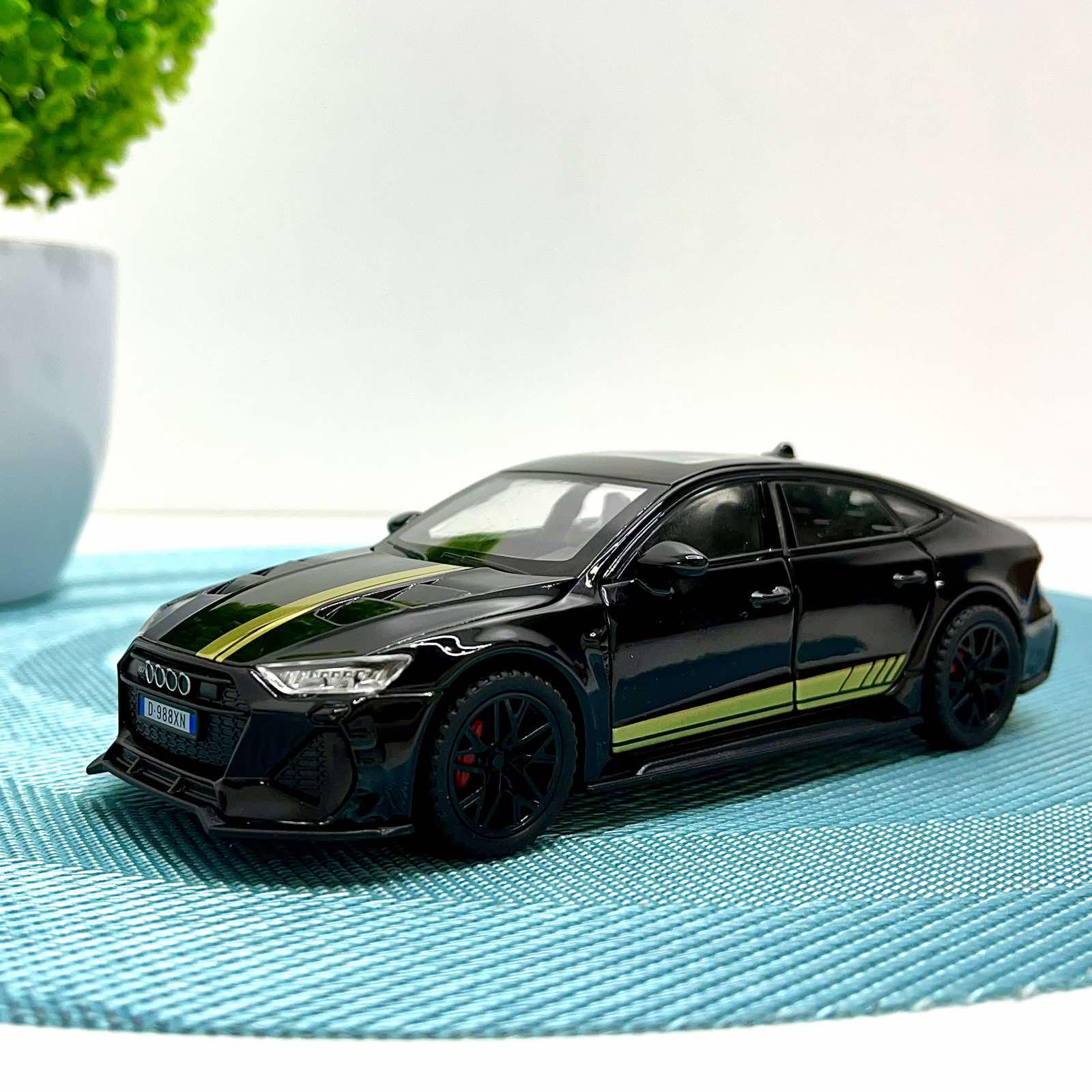 Машинка металлическая АвтоЭксперт Audi Rs 7 1:32 свет/звук Черный (54701)