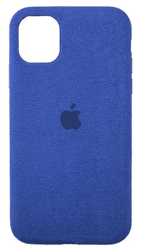 Чехол-накладка ALCANTARA Case Full для iPhone 12 Pro Max 6.7" Синий (100540)