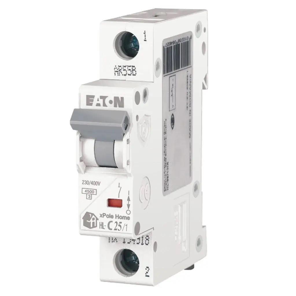 Автоматический выключатель Eaton xHome HL-C25/1 25А однополюсный/кривая C/Iкз 4,5 кA (194733)