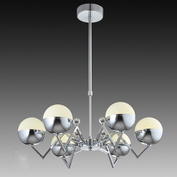 Люстра Flora с 6 сферами Серебро/Белый (OK007/6/silver) Люстра Flora с 6 сферами Серебро/Белый (OK007/6/silver)