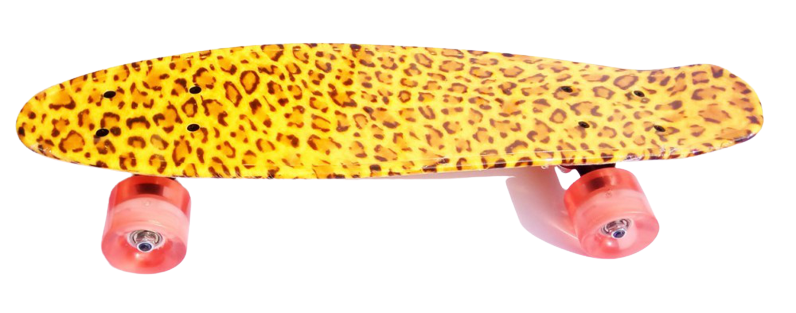 Пенниборд Penny Crica 22" светящиеся колеса мягкие колеса Leopard (2T2025)