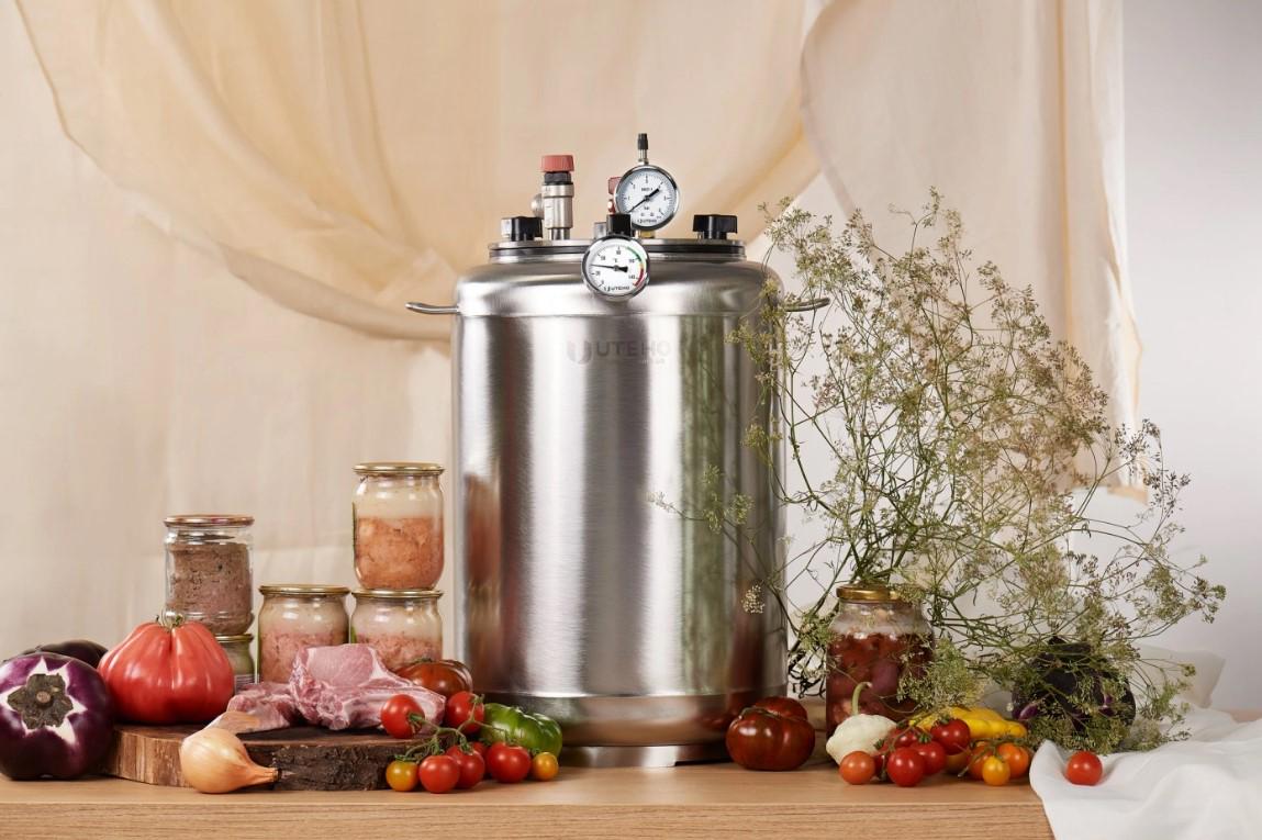 Автоклав электрический универсальный UTEHO А8 electro 15 л 8 банок/0,5 л (842685724) - фото 3 Автоклав электрический универсальный UTEHO А8 electro 15 л 8 банок/0,5 л (842685724) - фото 3