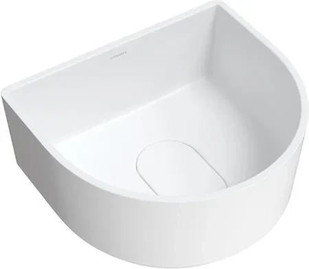 Раковина Omnires Cadence 42х37 см Marble/Белый матовый (CADENCE420BM)