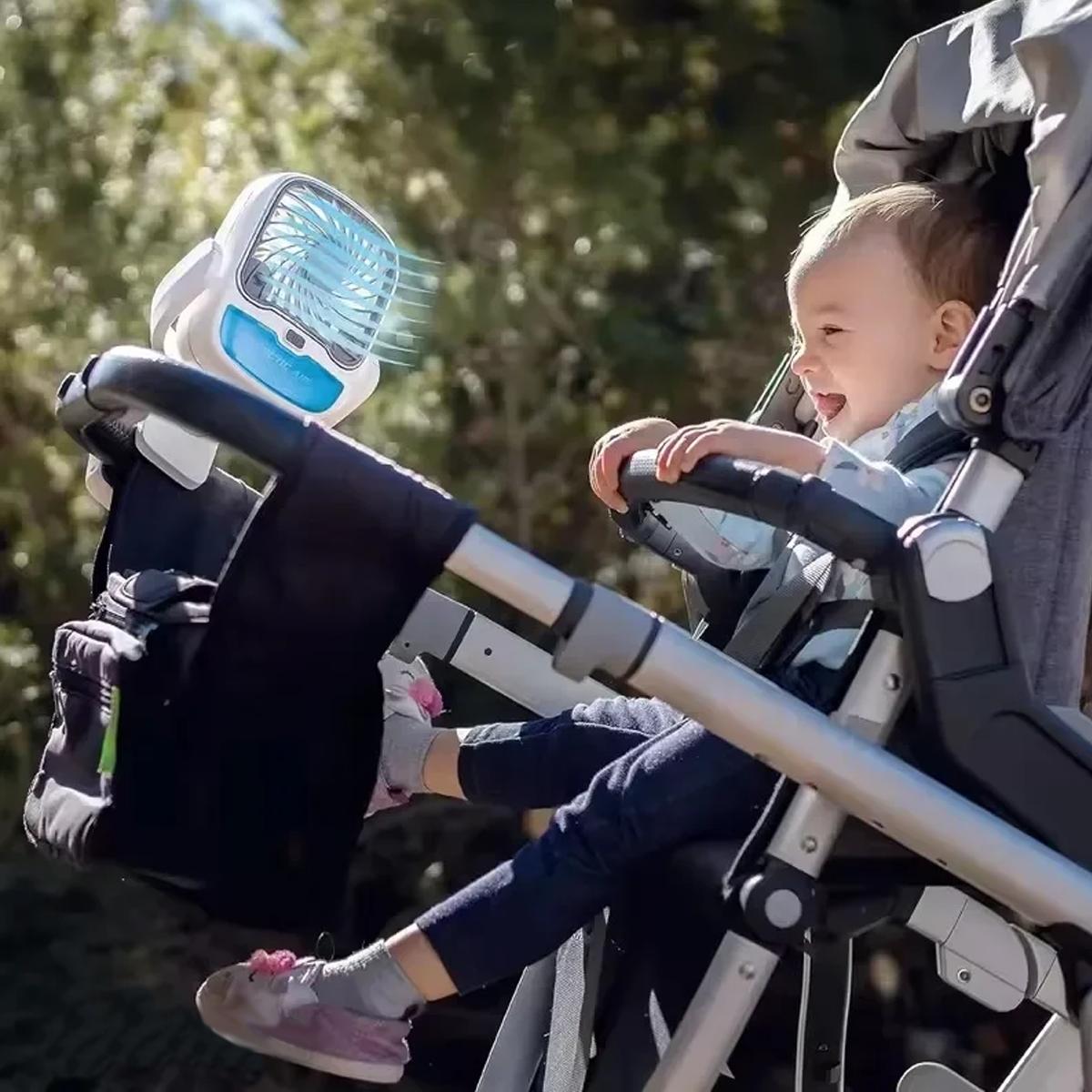 Вентилятор-зволожувач Arctic Cool Clamp портативний охолодний USB на прищіпці з підсвічуванням White/Grey (200307) - фото 8