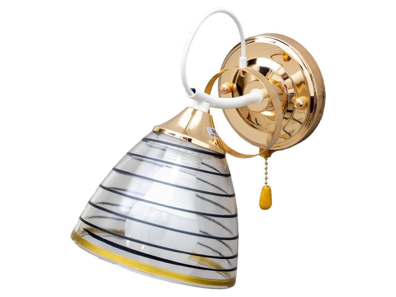 Бра классическое LK-728W/1 E27 WH+FG (29-382)