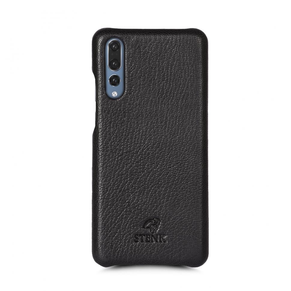 Кожаная накладка Stenk Cover для Huawei P20 Pro Черный (69286)