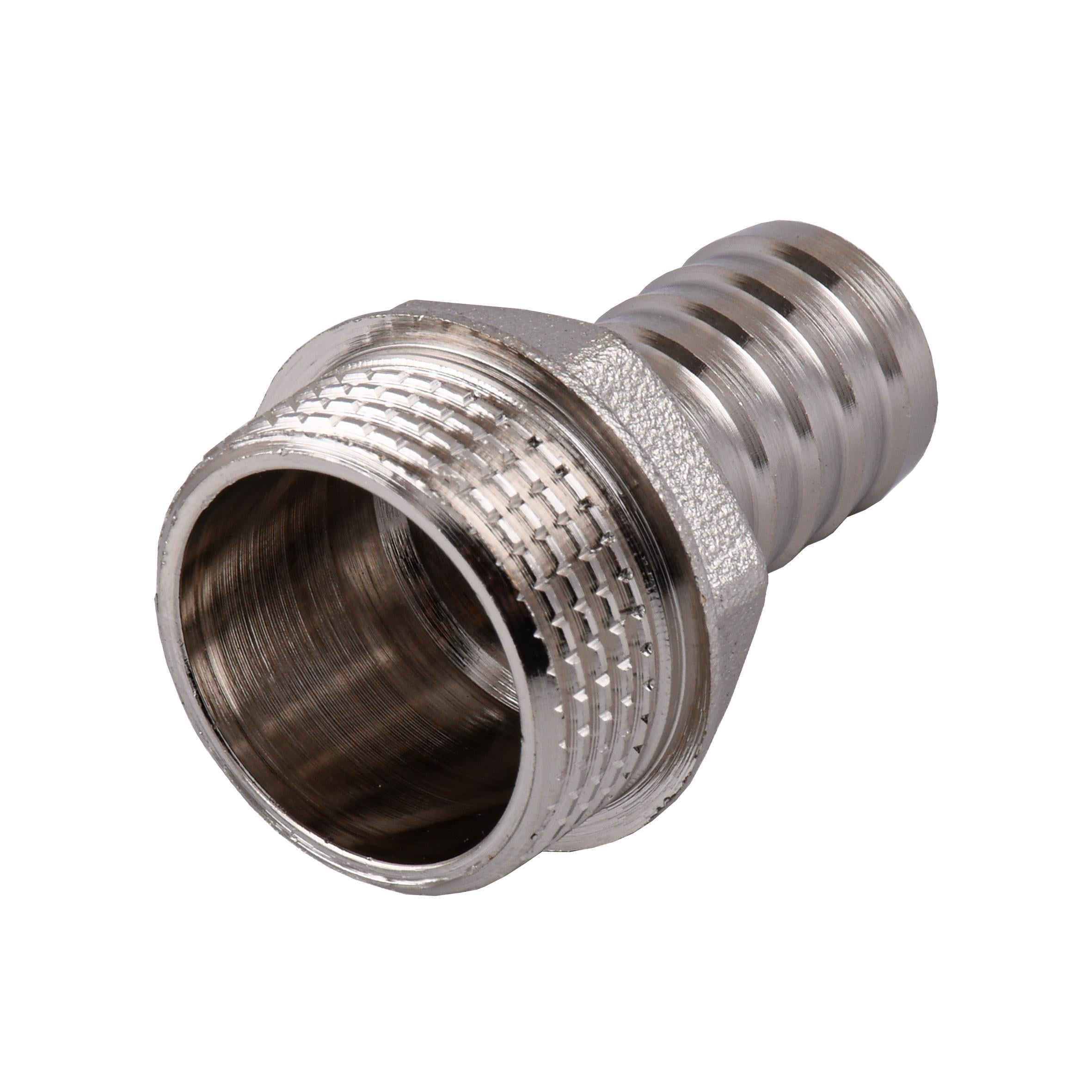 Штуцер Optimum NU4H2S 3/4"С 16 мм никелированный (000030847)