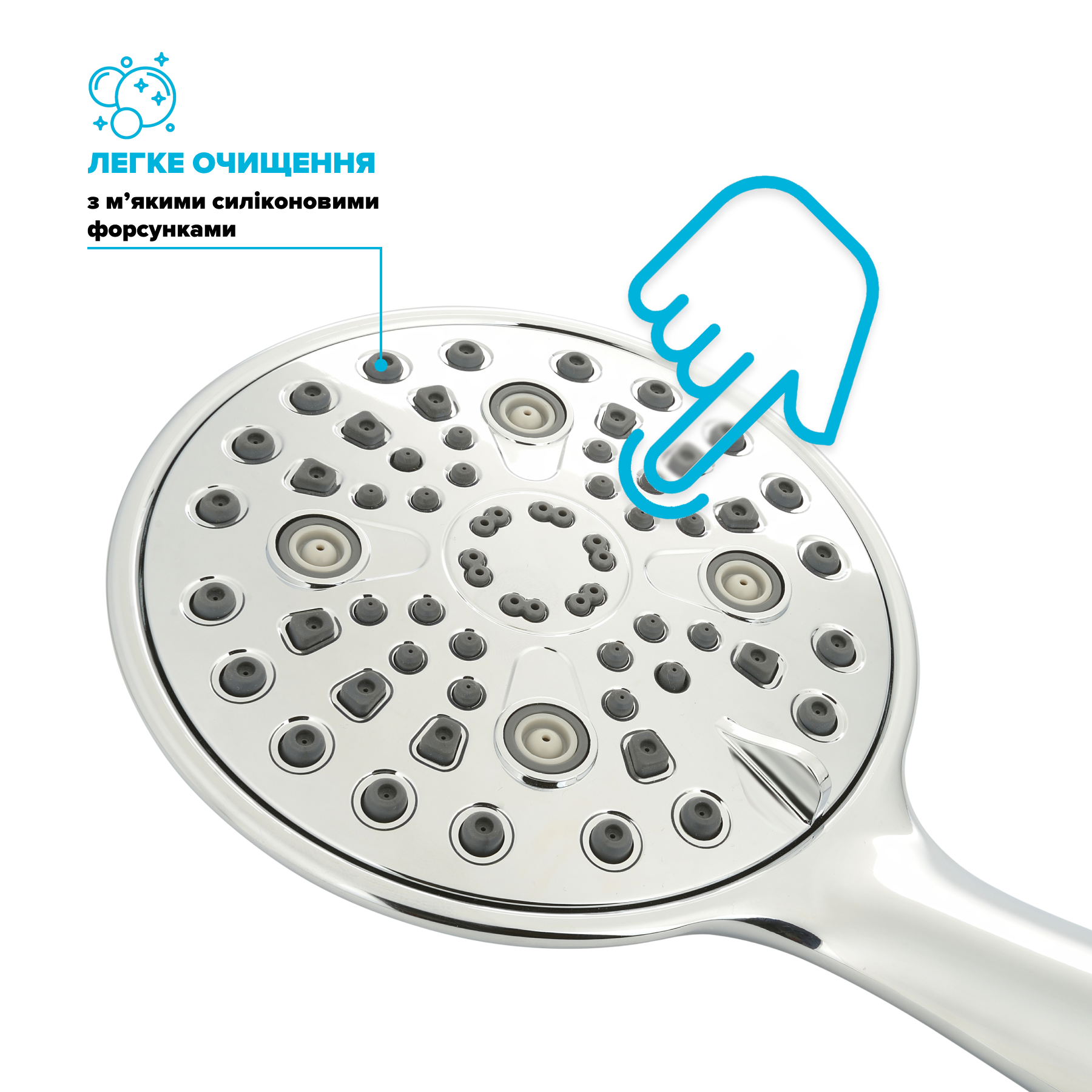 Лейка душевая водосберегающая Drop SPA6F-MULTI150 Туман 66% с 6 SPA потоками (250274) - фото 6 Лейка душевая водосберегающая Drop SPA6F-MULTI150 Туман 66% с 6 SPA потоками (250274) - фото 6