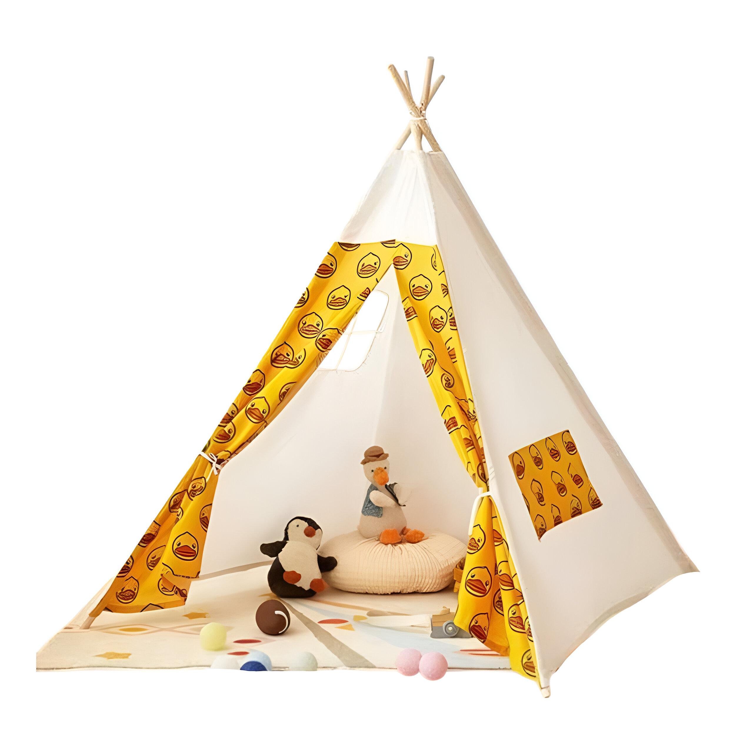 Детский шатер-вигвам K 2116 Утенок 115 см Белый - фото 1 Детский шатер-вигвам K 2116 Утенок 115 см Белый - фото 1