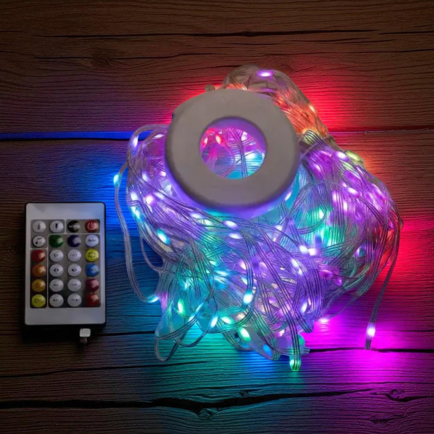 Смарт-гірлянда Smart 250 led Garlando Pro USB керування телефоном та пультом 10 ниток по 2,5 м Різнокольоровий (1733044W) - фото 2 Смарт-гірлянда Smart 250 led Garlando Pro USB керування телефоном та пультом 10 ниток по 2,5 м Різнокольоровий (1733044W) - фото 2