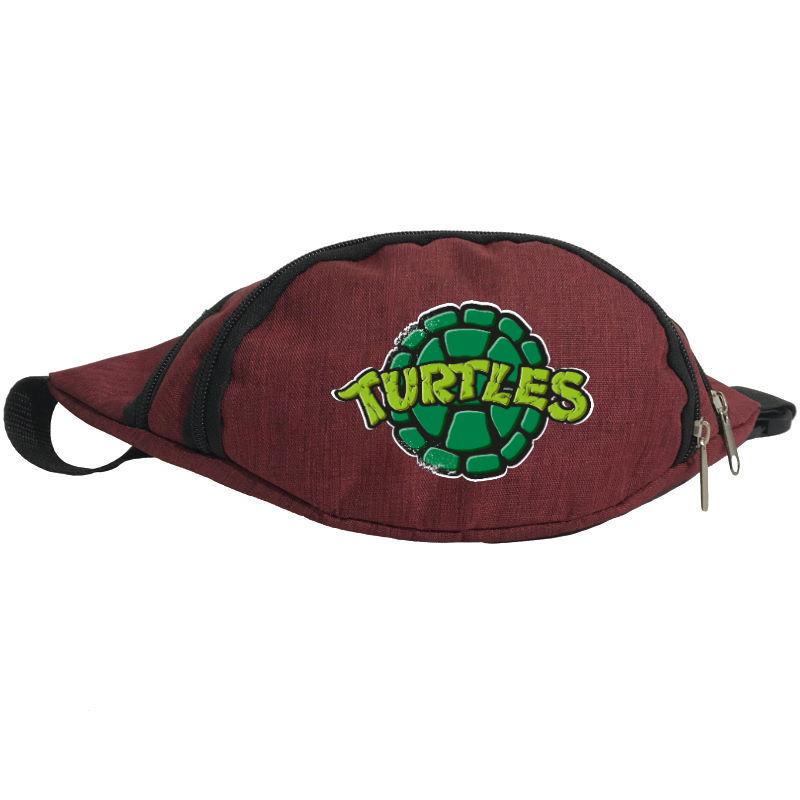 Поясная сумка-бананка Cappuchino toys Черепашки Ниндзя Turtle-009 Бордовый (1383869017)