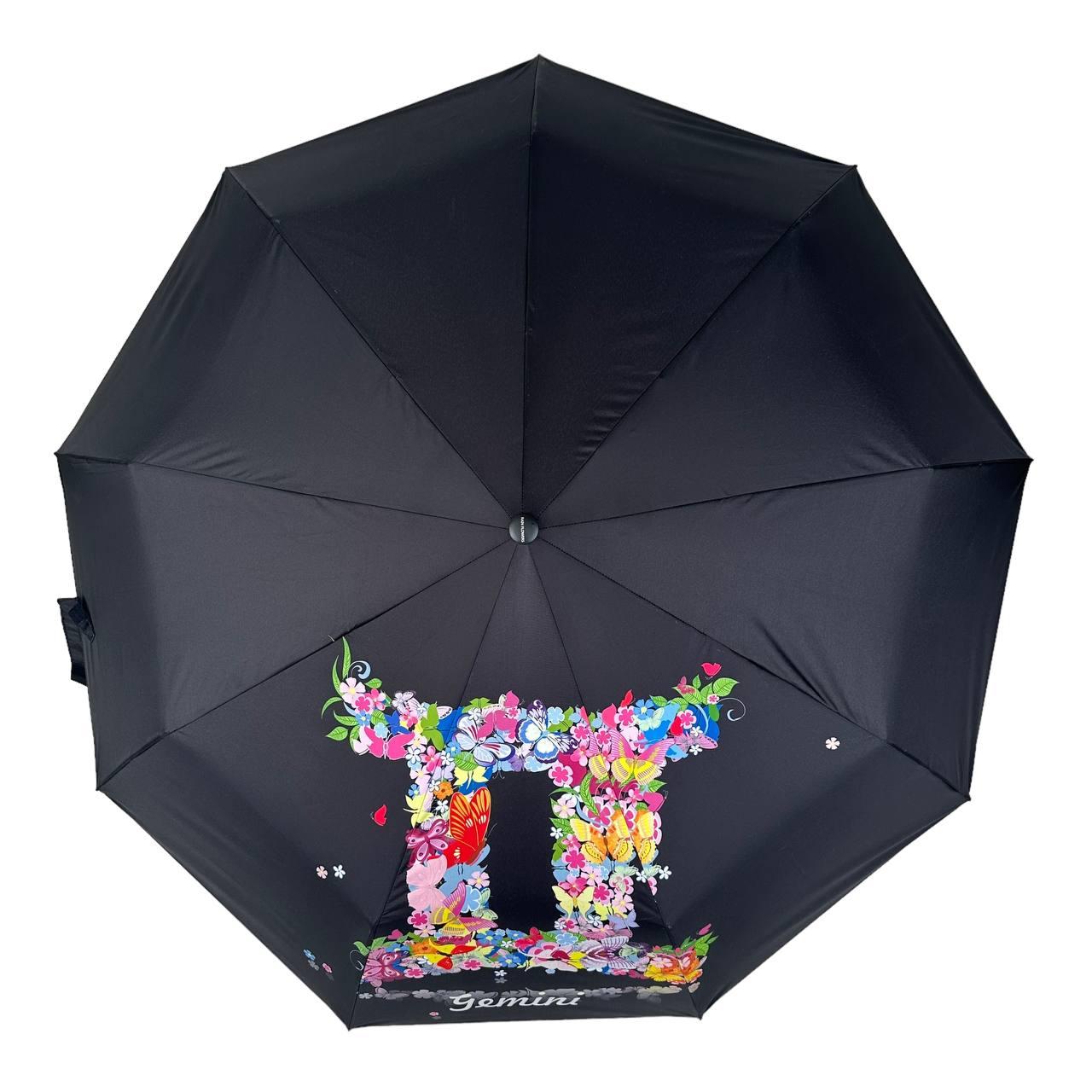 Зонт женский автомат Rain Зодиак Flower Близнецы Gemini mini в подарочной упаковке с платком (01040-7) - фото 4 Зонт женский автомат Rain Зодиак Flower Близнецы Gemini mini в подарочной упаковке с платком (01040-7) - фото 4