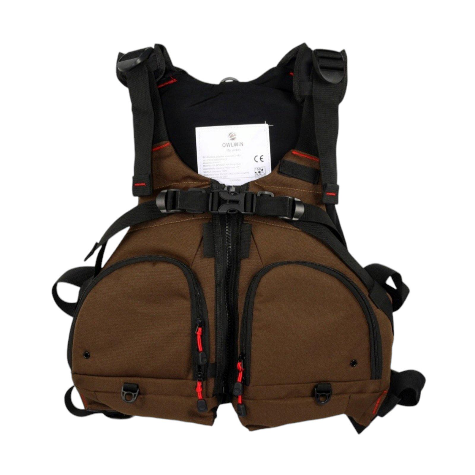 Жилет рятувальний LIXADA для риболовлі Коричневий (17300) Жилет рятувальний LIXADA для риболовлі Коричневий (17300)