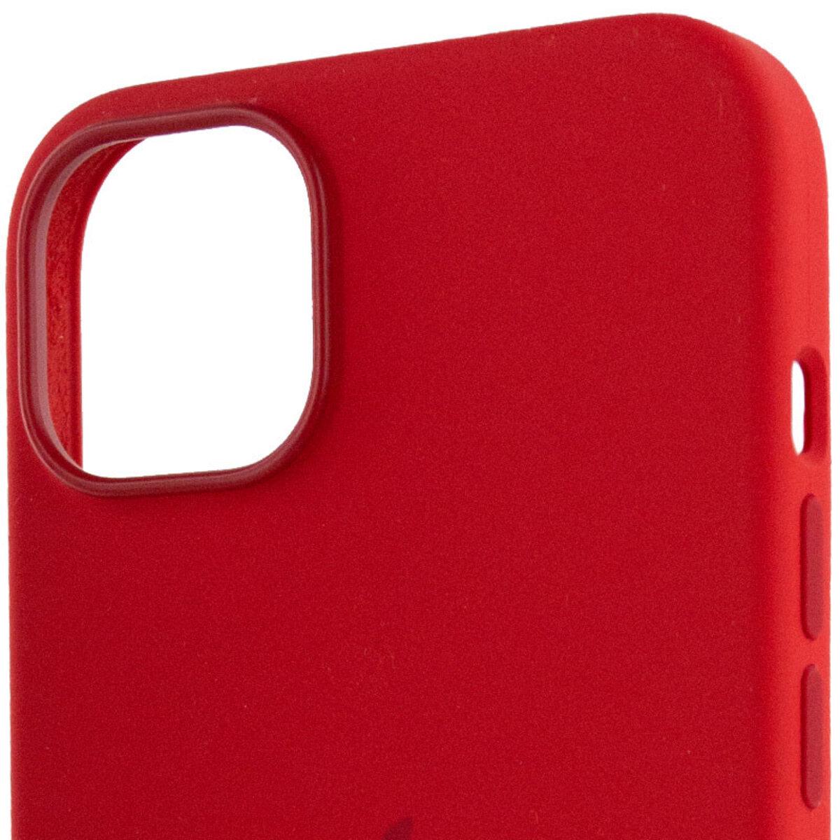 Протиударний чохол Silicone Full Case AAA MagSafe IC для Apple iPhone 14 Red - фото 5