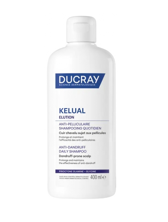 Шампунь дерматологический мягкий Ducray Elution для чувствительной кожи головы 400 мл (35548759)