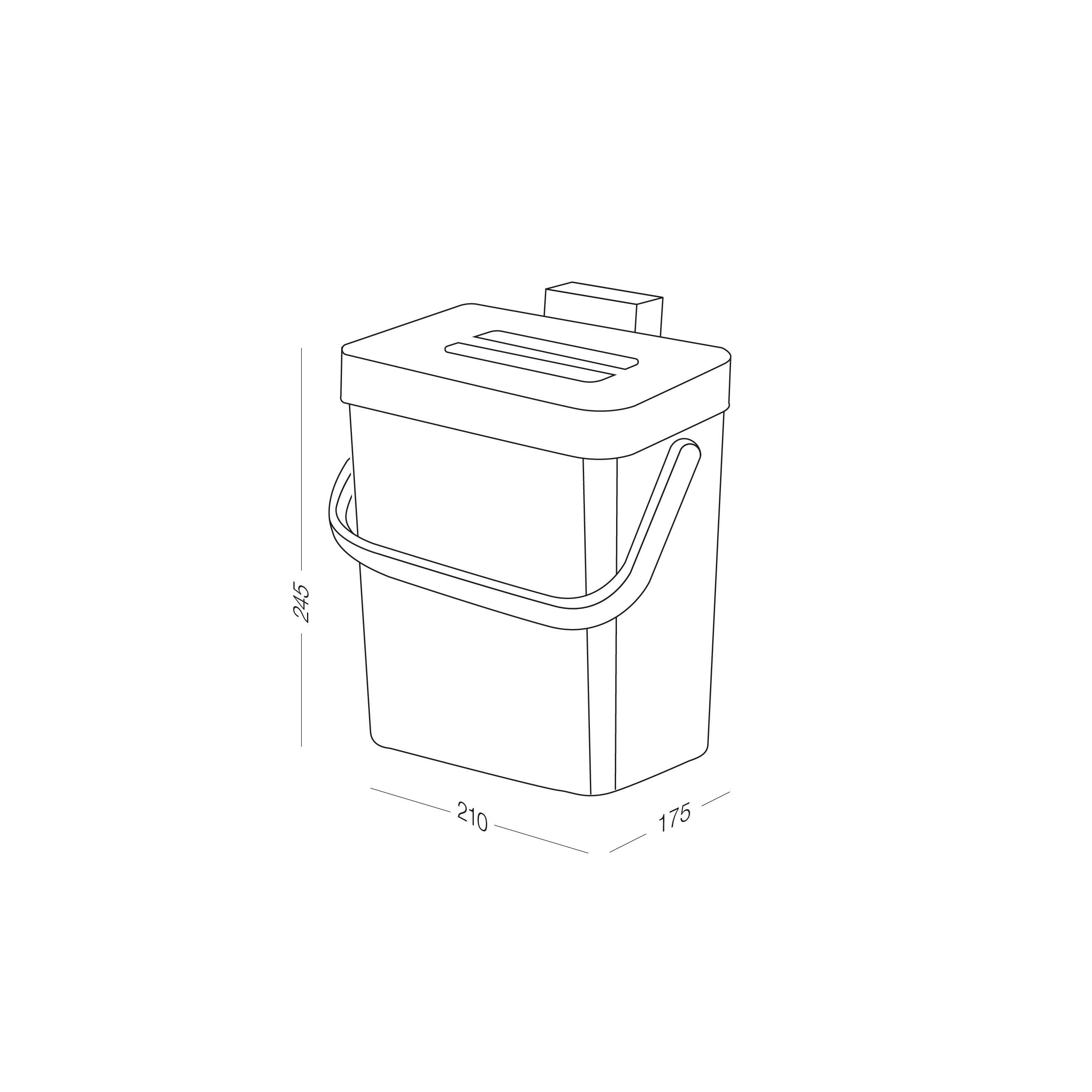 Ведро для мусора MVM BIN-11 5L WHITE/ANTHRACITE с крышкой 5 л Белый (211565) - фото 2 Ведро для мусора MVM BIN-11 5L WHITE/ANTHRACITE с крышкой 5 л Белый (211565) - фото 2