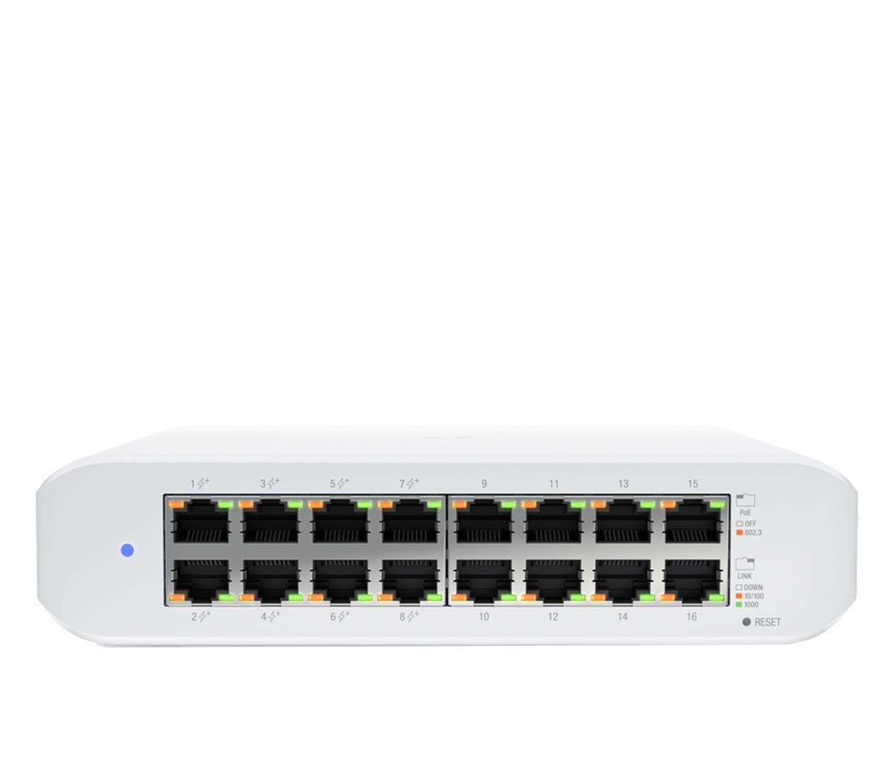 Комутатор керований Ubiquiti UniFi Switch Lite 16 PoE USW-Lite-16-PoE рівня 2 (27063395)