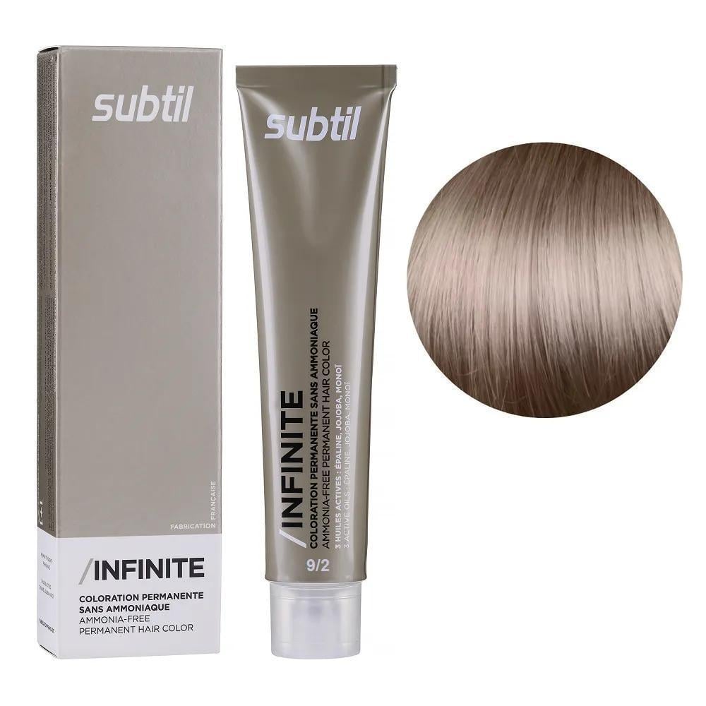 Крем-краска безаммиачная для волос Subtil Infinite Permanent Hair Color 9.2 Очень светлый перламутровый блонд 60 мл