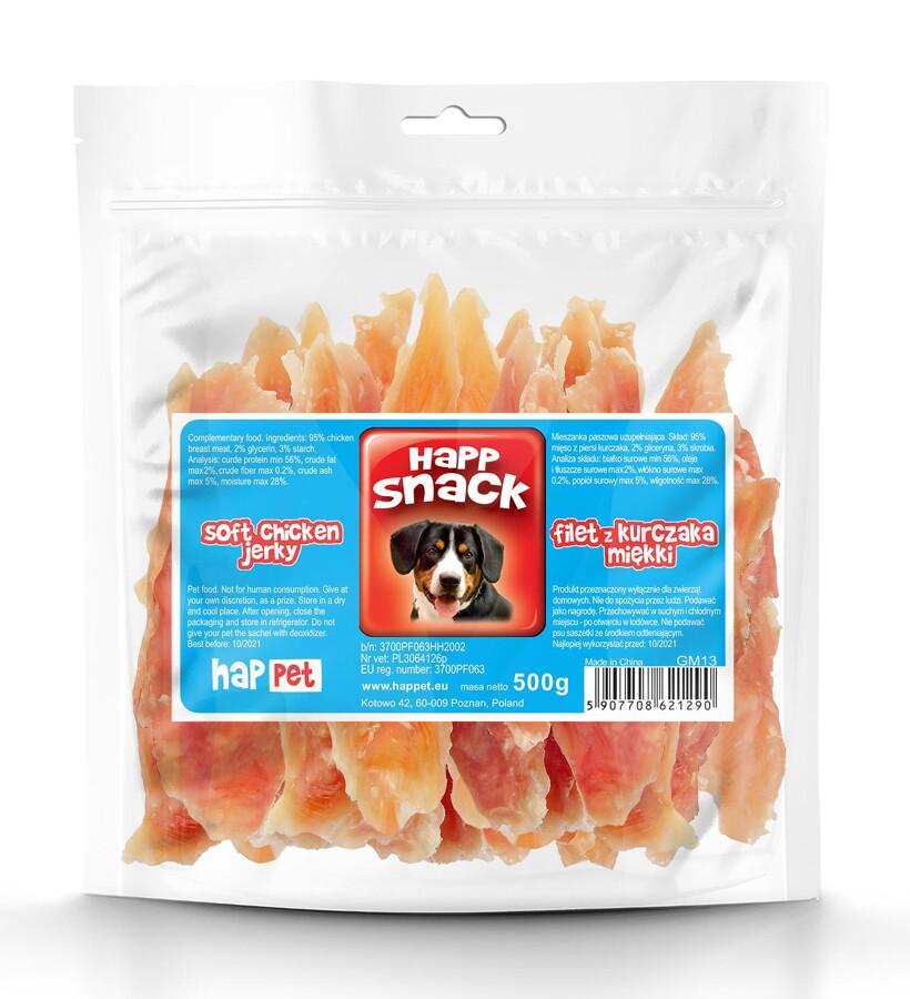 Куряче філе М'яке Happet Snack ласощі для собак 500 г (GM13 5907708621290)