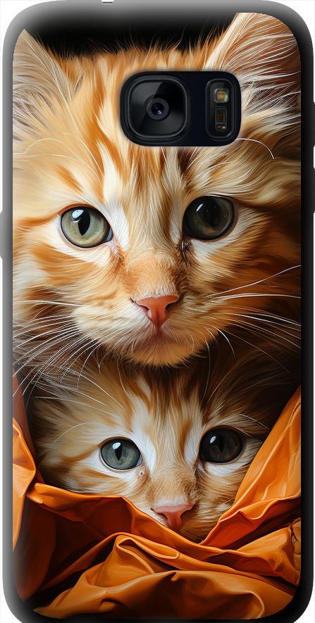 Чехол на Samsung Galaxy S7 G930F Котики 2 (5664b-106-42517)