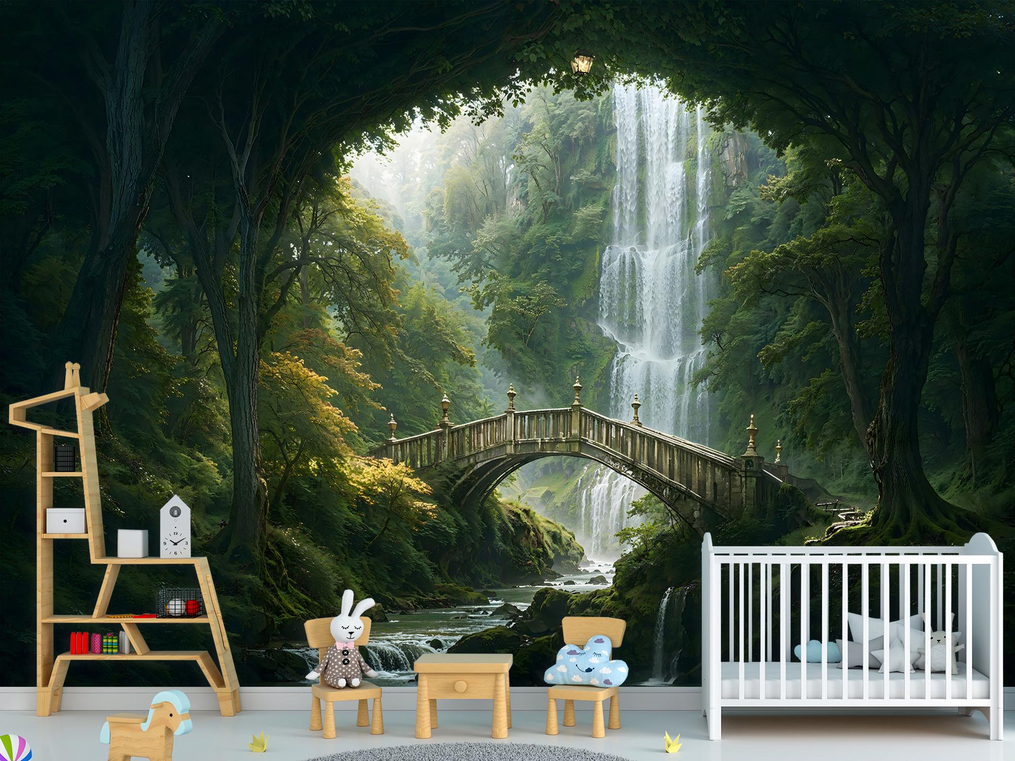 Фотошпалери флізелінові Upstream Міст у лісі ельфів 180х120 см (S5KID-077/2) - фото 6 Фотошпалери флізелінові Upstream Міст у лісі ельфів 180х120 см (S5KID-077/2) - фото 6